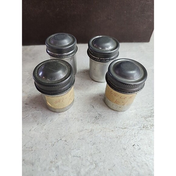 Other - Group Lot Vintage Aluminum Film Canisters With Undeveloped Film
